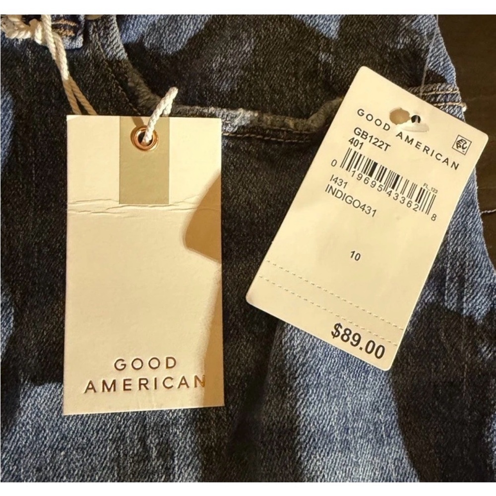 Good American Indigo Denim Shorts size 10/30 - Picture 3 of 5